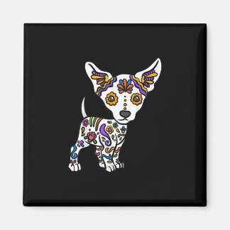 Söt sockerskalle chihuahua magnet