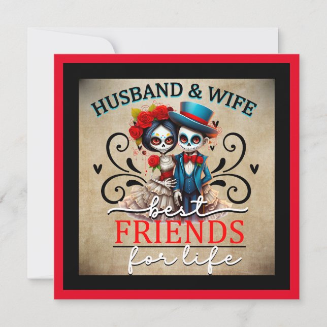 Söt Sockerskalle Julkort (Framsida)