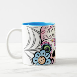 Söt sockerskalle Två-Tonad mugg