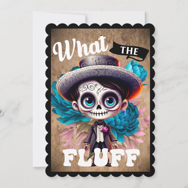 Söt Sockersock Skull Tack Kort (Framsida)