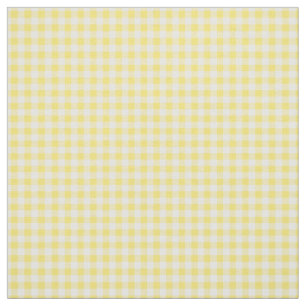 Söt Soft Gult Gingham Checked Mönster Tyg