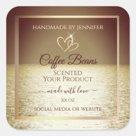 Söt Sol över produktens etiketter för oceandesign