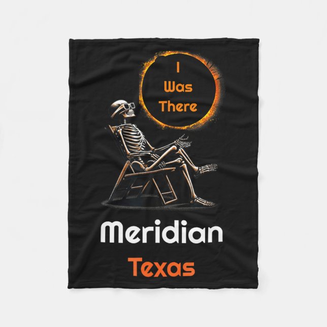 Söt solförmörkelse Meridian Texas Där Fleecefilt (Framsidan)