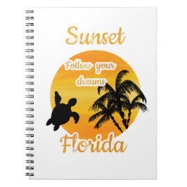 Söt solnedgång i Florida   Anteckningsbok