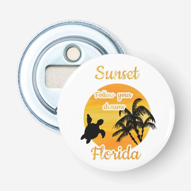 Söt solnedgång i Florida   Flasköppnare (Framsidan)