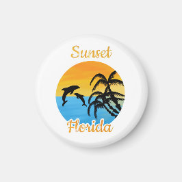 Söt solnedgång i Florida  Magnet