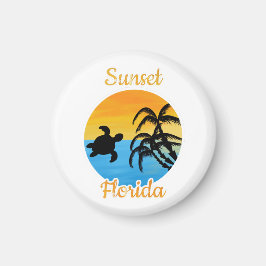 Söt solnedgång i Florida    Magnet