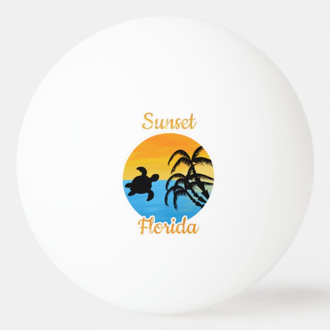 Söt solnedgång i Florida    Pingisboll (Framsidan)