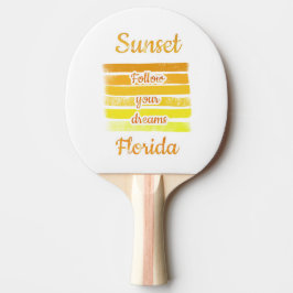 Söt solnedgång i Florida   Pingisracket