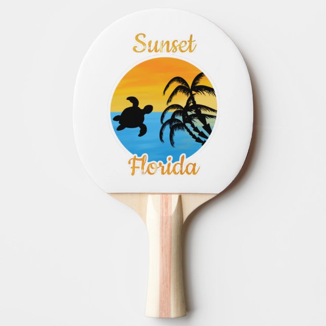 Söt solnedgång i Florida    Pingisracket (Framsidan)