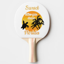 Söt solnedgång i Florida   Pingisracket