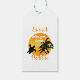 Söt solnedgång i Florida   Presentetikett