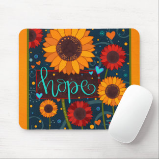 Söt Solrosinspirerande hoppinspiration Musmatta