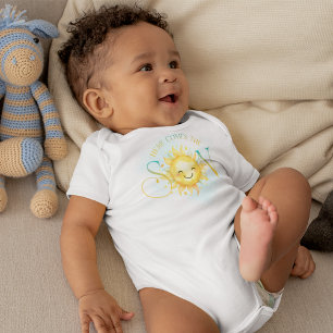 Söt solsken här kommer sonen baby pojke t shirt