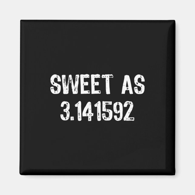 Söt som 3,141592 pi (paj), 3,14 Coolors pi-dagarsg Magnet (Framsidan)