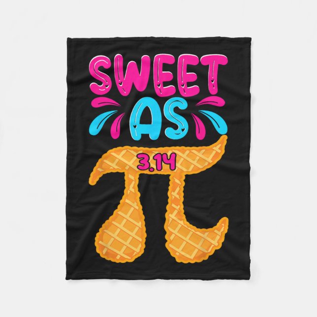 Söt som 3,14 Paj Funny Pi Day Math Teacher Boys G Fleecefilt (Framsidan)