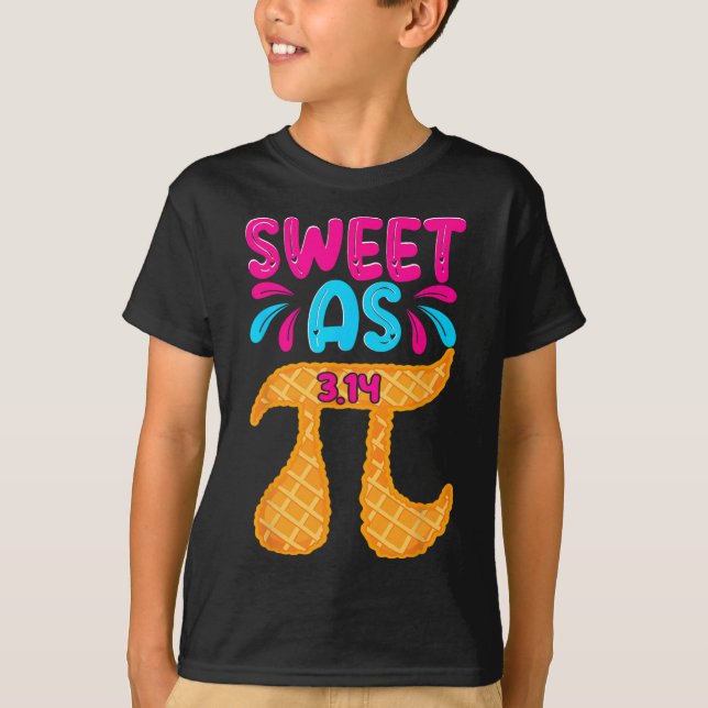 Söt som 3,14 Paj Funny Pi Day Math Teacher Boys G T Shirt (Framsida)