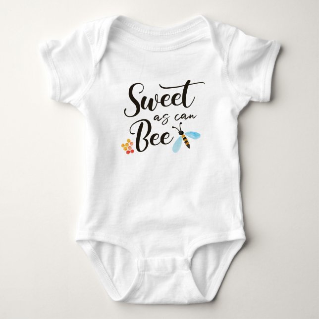Söt som Bee Baby Bodykostin T Shirt (Framsida)