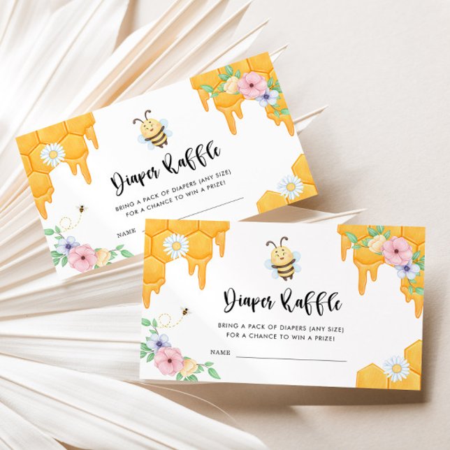 Söt som Bee Diaper Raffle Tilläggskort (Skapare uppladdad)