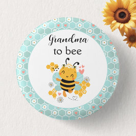 Söt som Bee Flicka Baby Shower-knapp Knapp