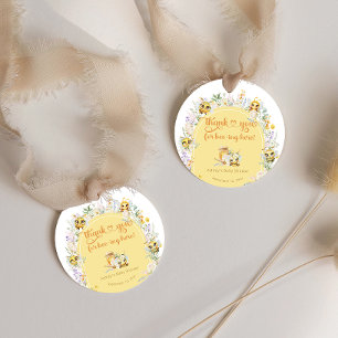 Söt som Bee Humla Baby Shower Gåvor Etiketter