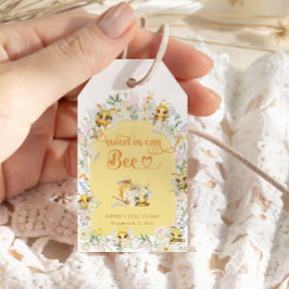 Söt som Bee Humla Baby Shower Presentetikett