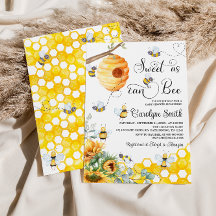 Söt som Bee Solros Baby Shower