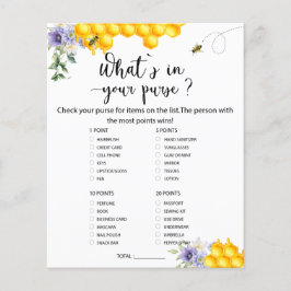 Söt som Bee Vad finns i din väska Pappra Lakan