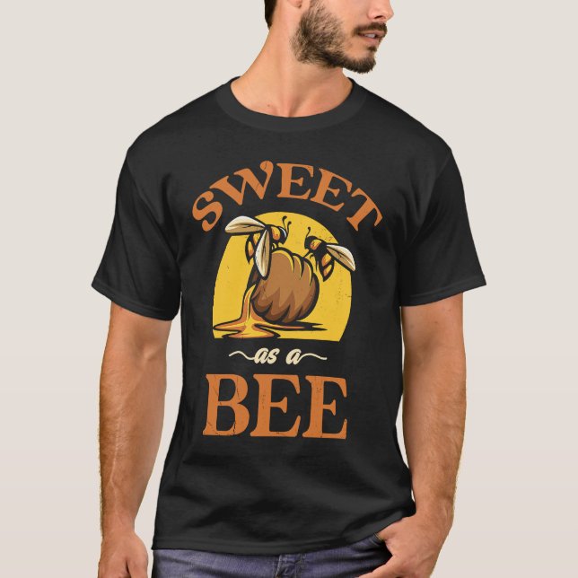 Söt som bin för biodlare Bee Keeping 2 T Shirt (Framsida)