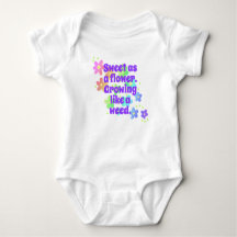 "Söt som blomma" Cute Rainbow Baby Bodykostym