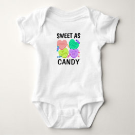 Söt som Candy Valentindagen Baby Bodykostym T Shirt