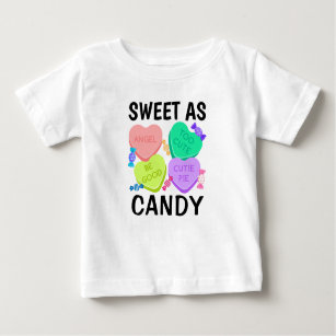 Söt som Candy Valentindagen Baby T-Shirt