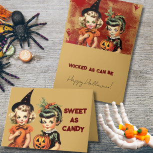 Söt som Candy Wicked som Sin Halloween Kort