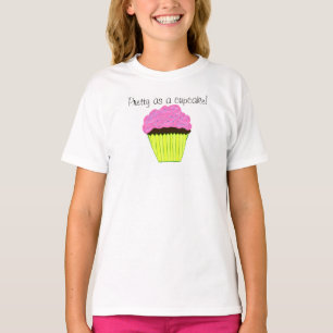 Söt som Cupkaka Rosa Cupkaka Girls T-shirt