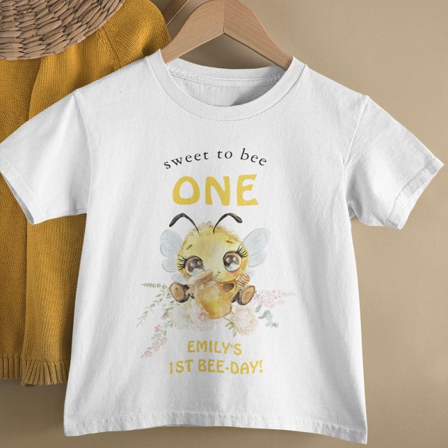 Söt som en BEE på sin 1-årsdag T Shirt (Skapare uppladdad)