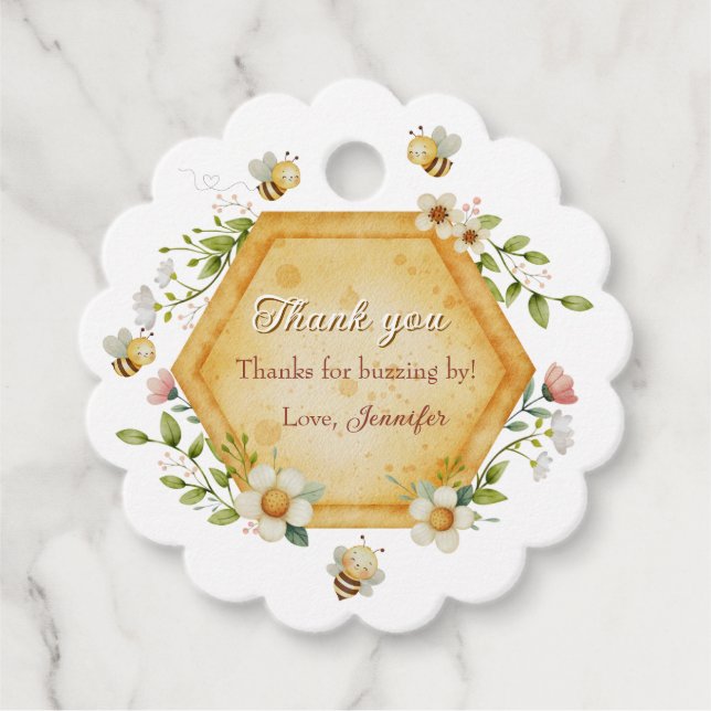 Söt som en blomma En blomsterhonungskaka Gåvor Etiketter (Framsida)