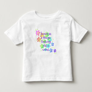 Söt som en Flower Funny Rainbow T Shirt