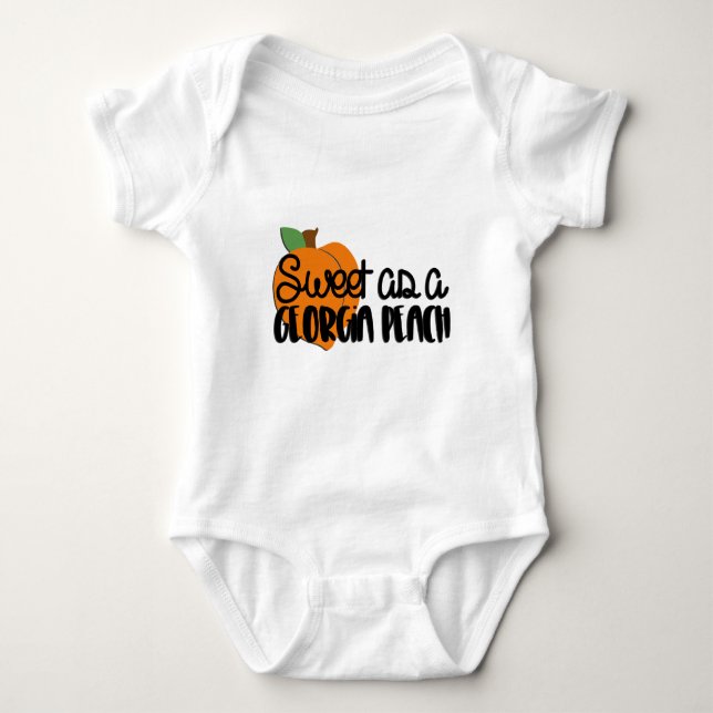 Söt Som En Georgia Päron Bodysuit T Shirt (Framsida)