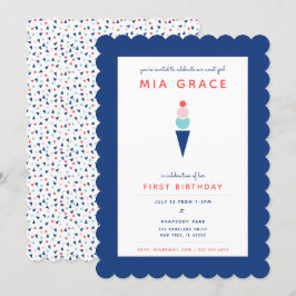 Söt som en glassinbjudan inbjudningar