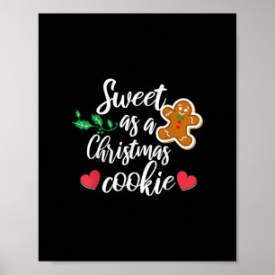 Söt som en julkaka - Småkaka, Jul Poster