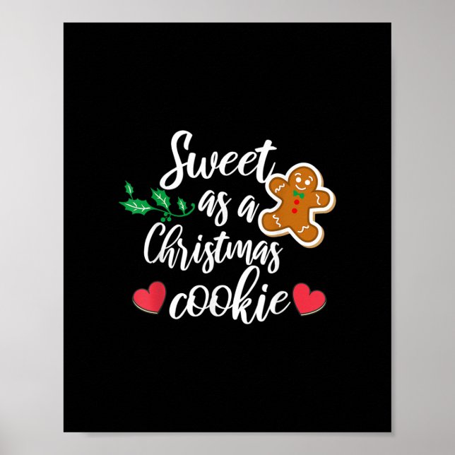 Söt som en julkaka - Småkaka, Jul Poster (Framsidan)