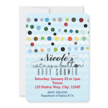 SÖT SOM EN KNAPP Baby Shower Födelsedagsinbjudning