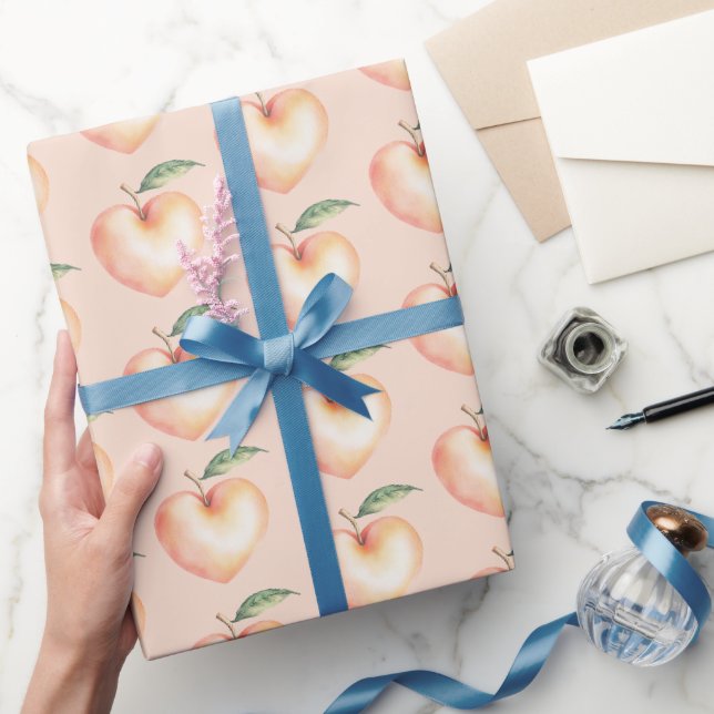 Söt som en persikohjärtans födelsedag presentpapper (Gifting)