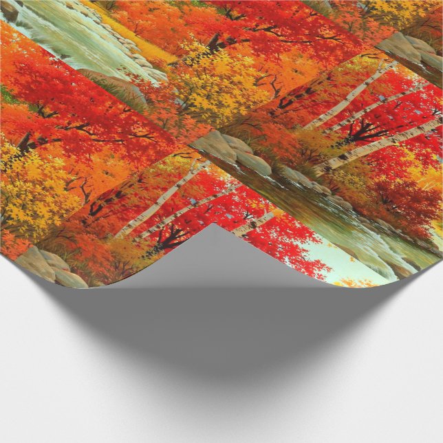 Söt som ett Höst löv Bild-landskap Presentpapper (Hörn)