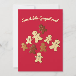 Söt som Gingerbröd jul Julkort