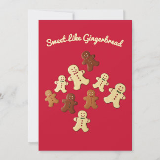 Söt som Gingerbröd jul Julkort