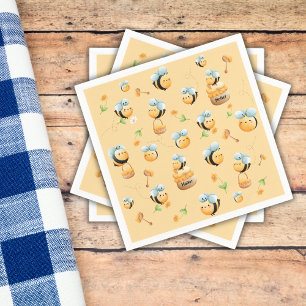 Söt som honung Första Bee-Thated Birthday Pappersservett
