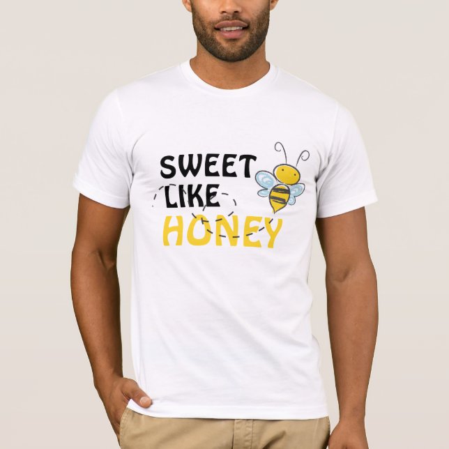 Söt som honung | Gult av honungsbin T Shirt (Framsida)