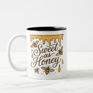 Söt som honung Rustic Quote Två-Tonad Mugg