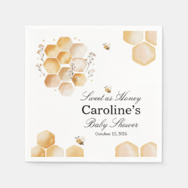 Söt som honungsbin Babyskon Napkins Pappersservett